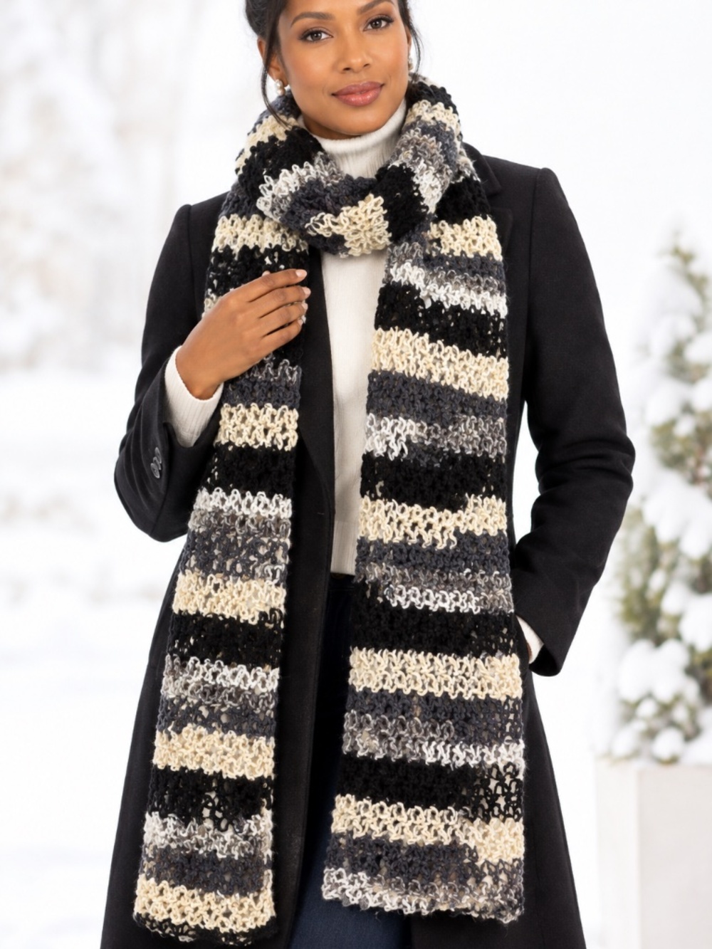 Extra-long Unisex Crochet Scarf
